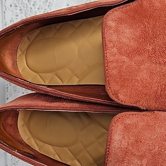 Birdies Swift leather burnt orange slip on loafer flats shoes sz 8 - Picture 4 of 11